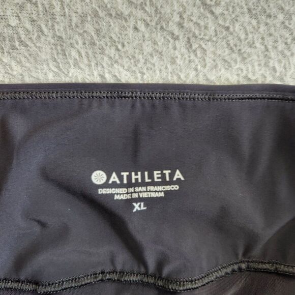 Athleta Pants Womens XL Black Meridian Wide Leg Luna Fabric Work Travel Commute - Picture 10 of 14